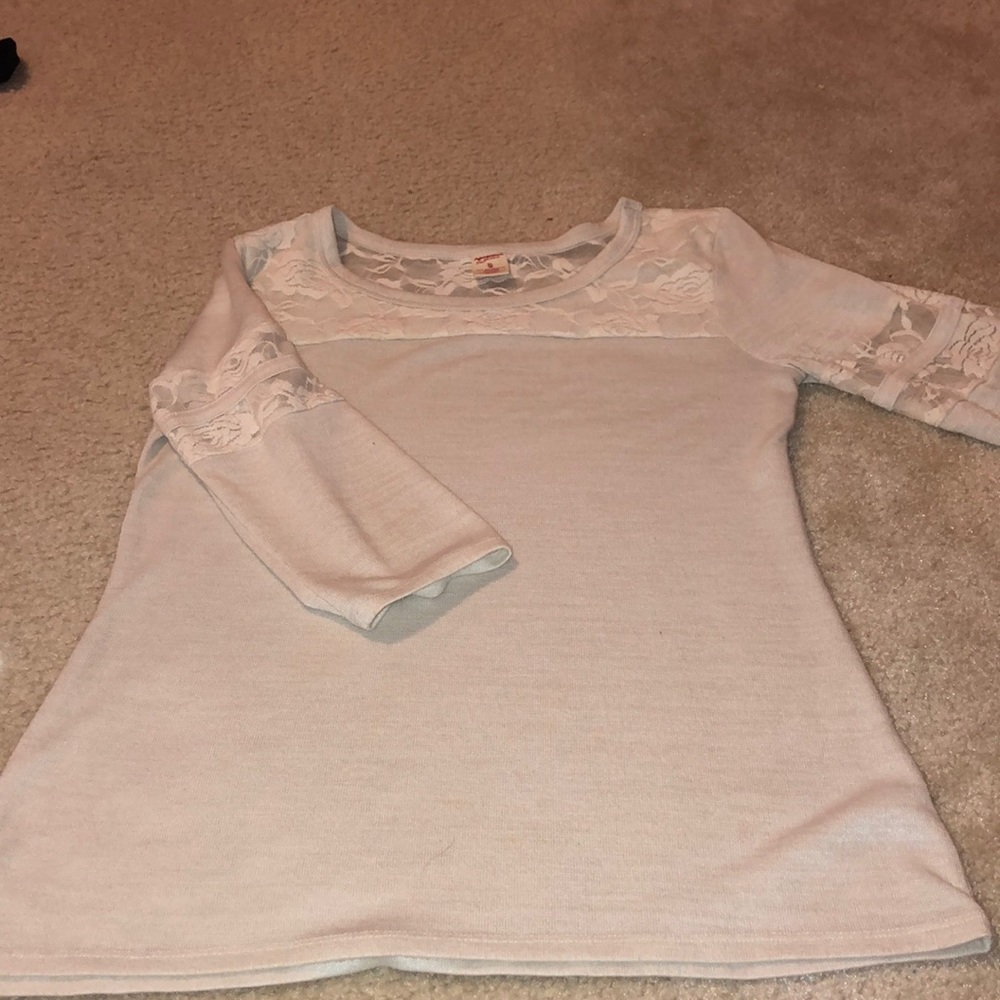 Flower lace shirt